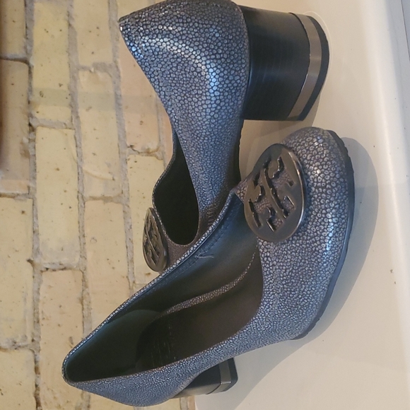 Tory Burch Round Toe Block Heel Pumps, sz 8